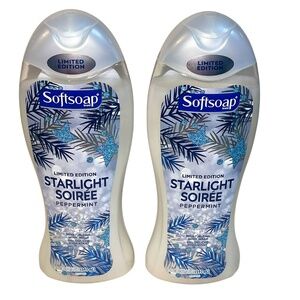 Softsoap Moisturizing Body Wash Starlight Soiree Peppermint Limited Lot of 2